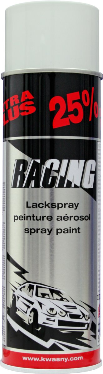 Bombe de peinture pour jantes de voiture Blanc Racing