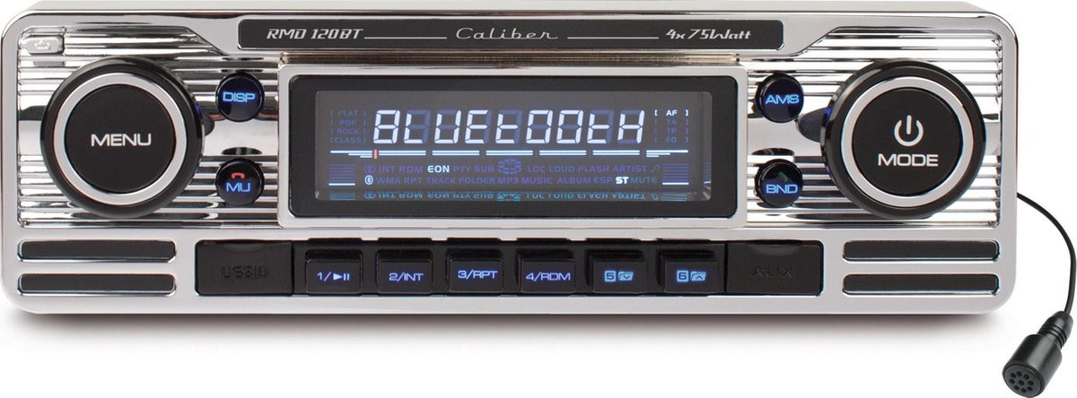Heerlijk verwijzen beneden CALIBER Autoradio Retro Look Chroom Met Bluetooth - Usb - Aux kopen?