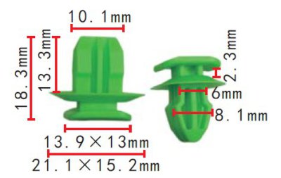 CLIP MERCEDES OE: A0009919098 (10PCS)