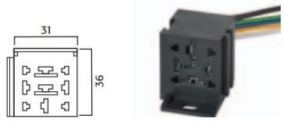 RELAIS VOET 9-POLIG (INCLUSIEF KABEL) (1ST)
