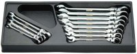 CUSTOR Socket Wrench Set, Head Movable, 12-Piece