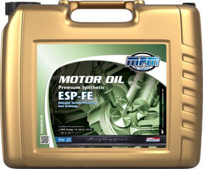 MPM Huile Moteur 0w-20 Premium Synthetic Esp-fe, 20l