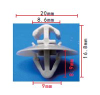 SINATEC Clip Renault Oe: 500326896 (20pcs)