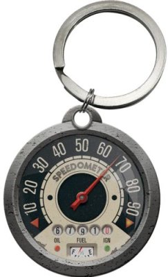 NOSTALGIC ART Sleutelhanger Tachometer / Speedometer