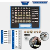 BRILLIANT TOOLS Reparatieset Voor Olieaftapplug Schroefdraad, 114-dlg