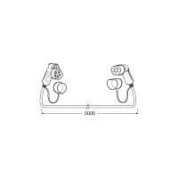 OSRAM Ev Laadkabel Auto 5 Pin Type 1 -> Type 2 32a 1 Phase (5m)