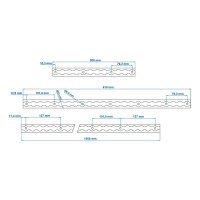 PROPLUS Bindrail Aluminium, 60cm