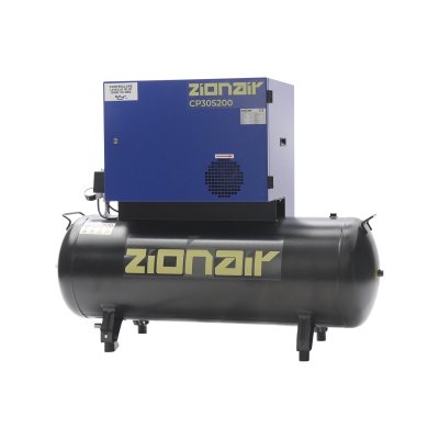 ZIONAIR Compressor Geluidsgedempt 11 Bar | 200 Liter | 3 Kw | 400v - Cp30s200