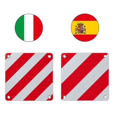 PROPLUS Markeringsbord Voor ItaliË/spanje 2in1, Flexibel Pvc, 50x50cm