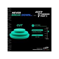 ZVIZZER Thermo Pad, Heavy Cut, Green Ø90/20/80mm (2st)