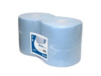 EURO PRODUCTS Blauw Industrie Papier - Poetspapier 190x26cm, 2-laags (set Van 2 Rollen)