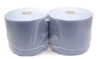 EURO PRODUCTS Blauw Industrie Papier - Poetspapier 190x26cm, 2-laags (set Van 2 Rollen)