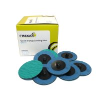 FINIXA Roloc/quick Change Schuurschijven Ø75mm  P80 25st. | FINIXA Qcd 7580