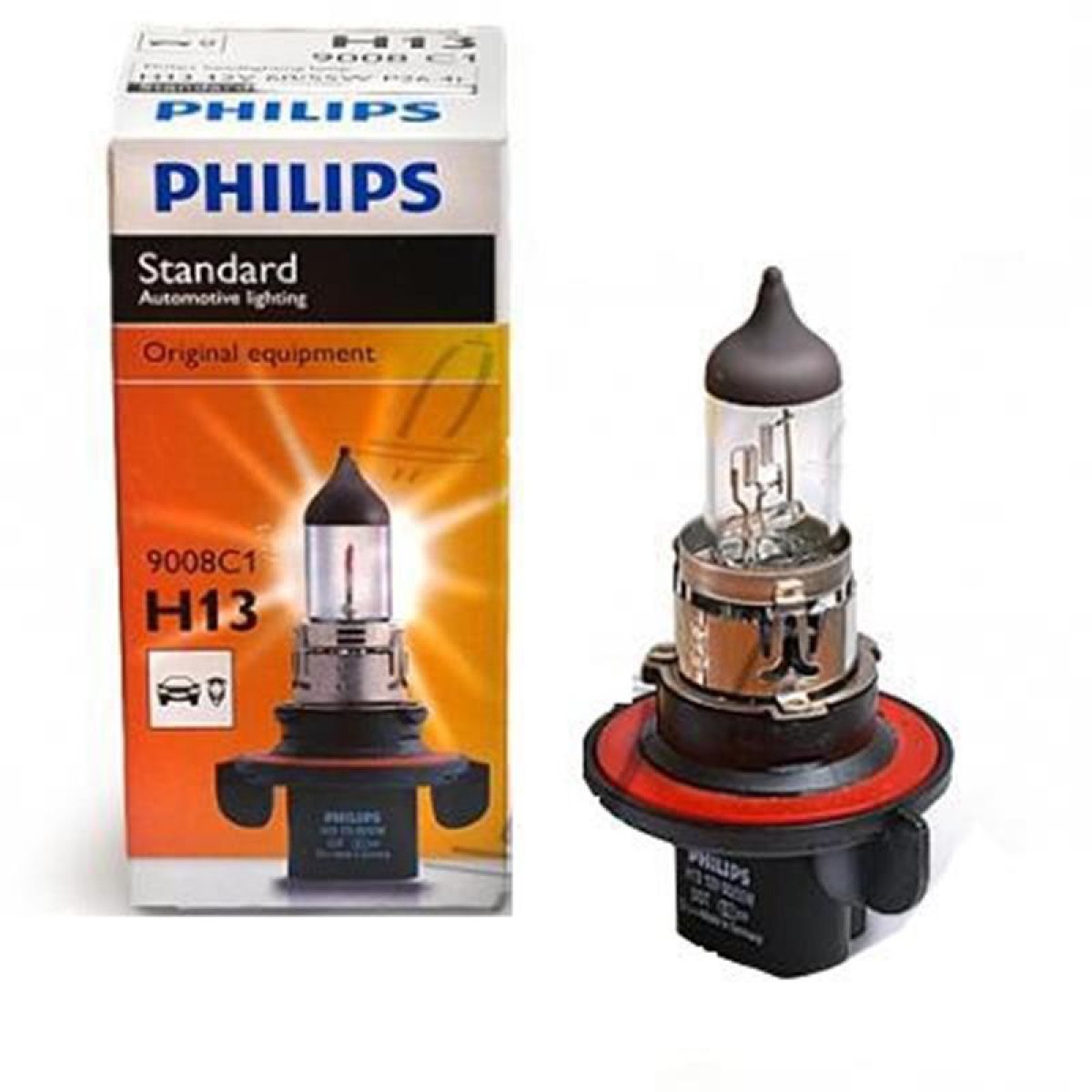Ampoule halogène PHILIPS 9008C1 12V H13 60/55W