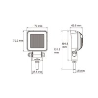 LUCIDITY 22817 Led Werklamp Mini, 720lm, 9-32v, Alu, 70x70x42mm