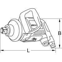 KS-TOOLS 3/4" Supermonster Krachtige Pneumatische Slagmoersleutel, 3405nm | 515.3250