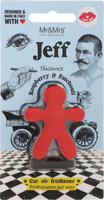 MR&MRS FRAGRANCE Jeff Chrome Red - Raspberry&patchouli - Car Refresher