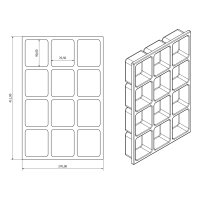 Expert Lade Organizer 12 Vakken, 411x270x40mm