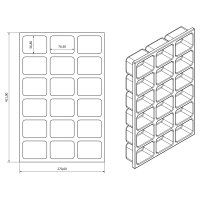 Expert Lade Organizer 18 Vakken, 411x270x40mm