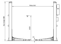 FALCO SOLLEVATORI Lift Bridge Two Columns, 4000kg 230v Premium