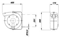 ZECA Slanghaspel Voor Water En Lucht,Ø 8 Mm 10+2 Mt Pvc | Ze813/8