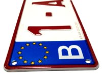 Europese/belgië Metalen Nummerplaat Standaard (52x11cm)