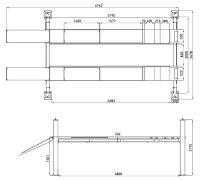 REQUAL Req1107 | REQUAL 4-palenhefbrug 4,5t (400v) |inclusief Montage En Keuring