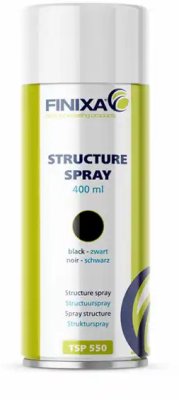 FINIXA Tsp550 - Structuurspray Zwart Voor Kunststof, 400ml