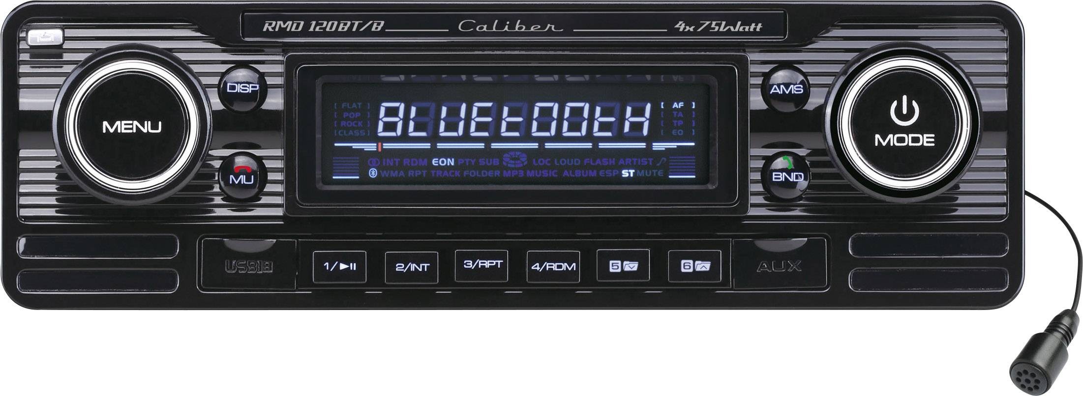 Netelig betaling Siësta CALIBER Autoradio Retro Look Black Met Bluetooth - Usb - Aux kopen?